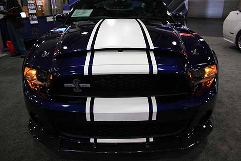 Shelby - Shelby GT500 dettaglio frontale con il simbolo del Cobra
